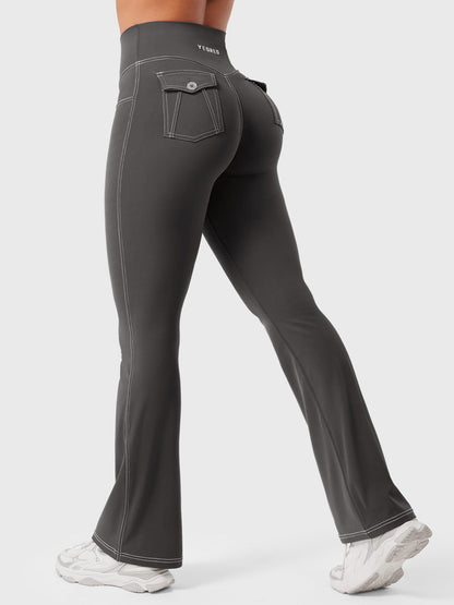 Yeoreo Bernicy CoreFlex™ Faux Denim Flared Leggings