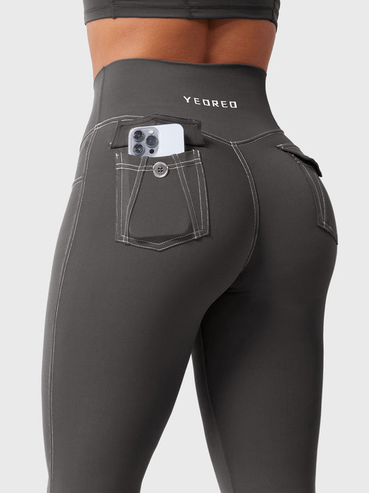 Yeoreo Bernicy CoreFlex™ Faux Denim Flared Leggings