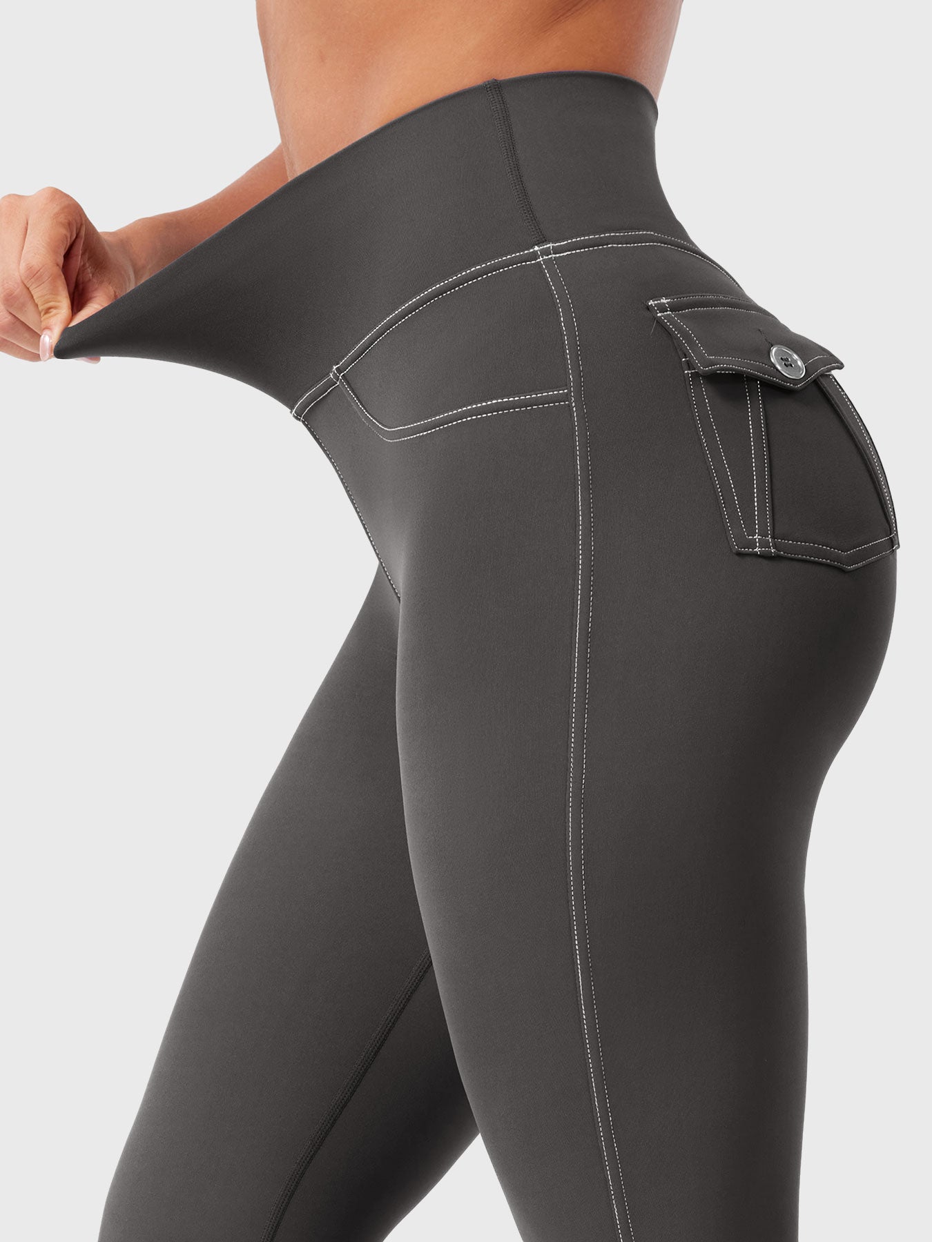 Yeoreo Bernicy CoreFlex™ Faux Denim Flared Leggings