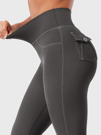 Yeoreo Bernicy CoreFlex™ Faux Denim Flared Leggings