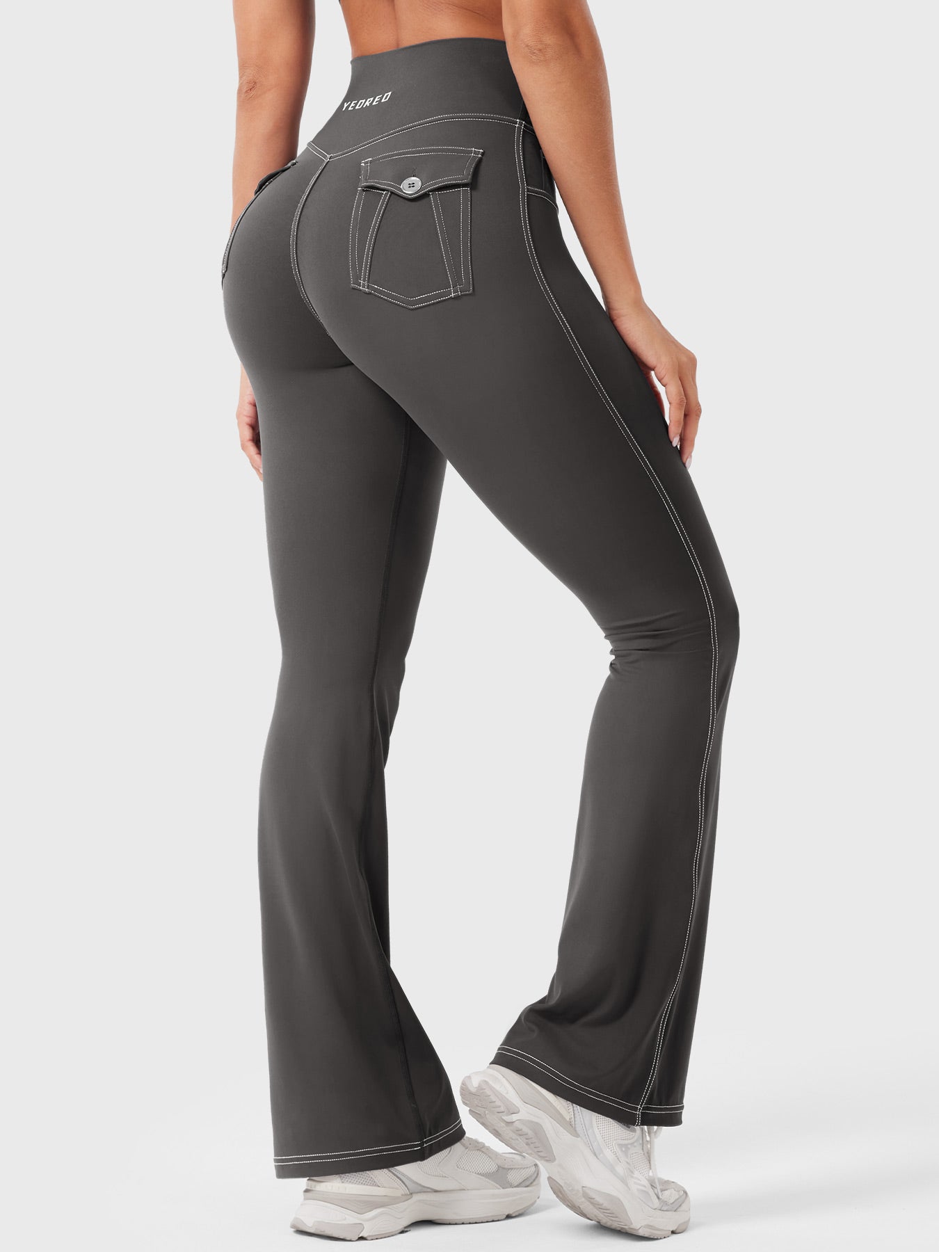 Yeoreo Bernicy CoreFlex™ Faux Denim Flared Leggings
