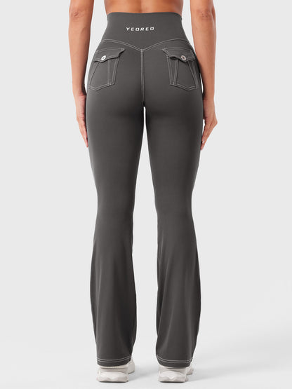 Yeoreo Bernicy CoreFlex™ Faux Denim Flared Leggings