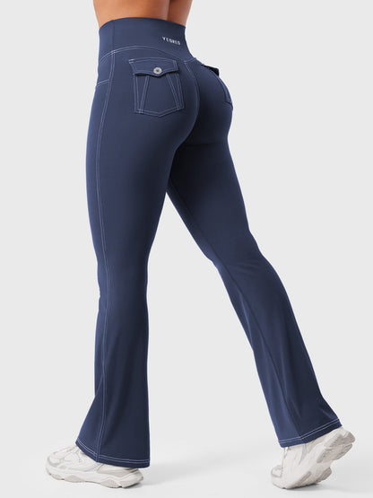 Yeoreo Bernicy CoreFlex™ Faux Denim Flared Leggings