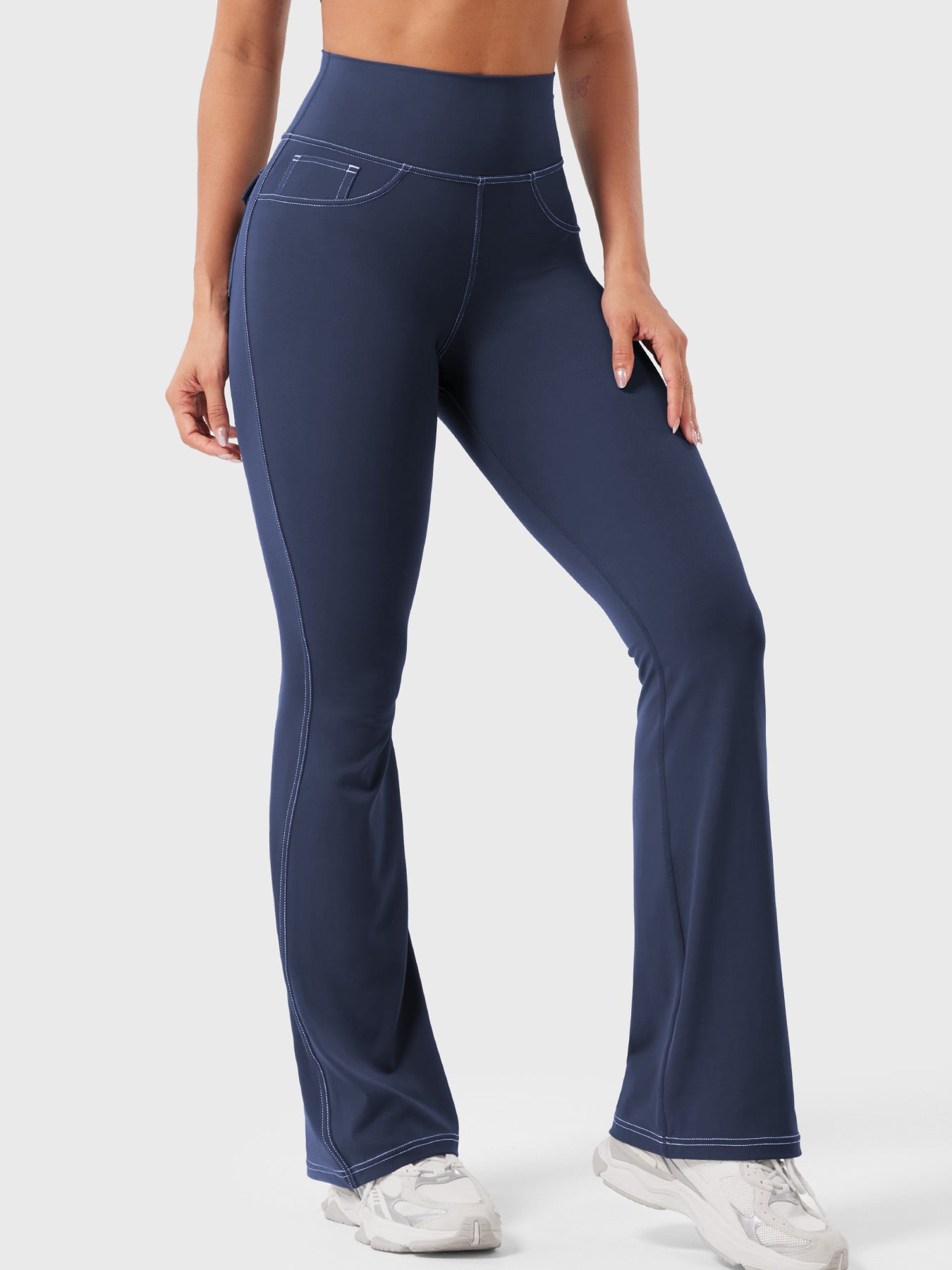 Yeoreo Bernicy CoreFlex™ Faux Denim Flared Leggings