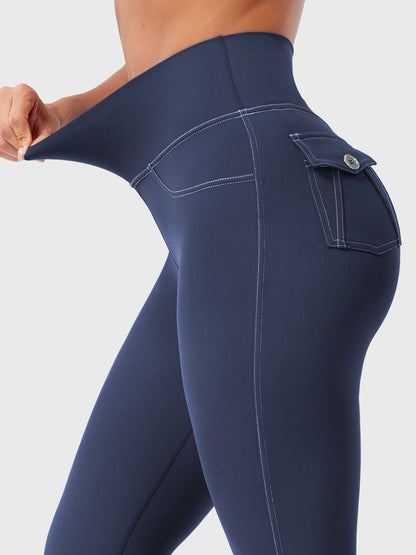 Yeoreo Bernicy CoreFlex™ Faux Denim Flared Leggings