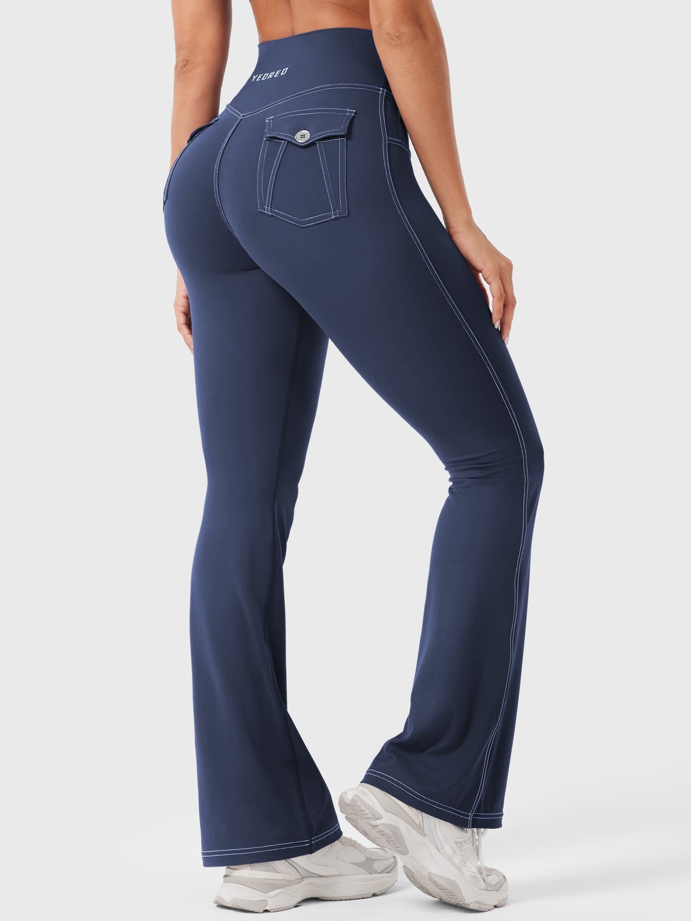 Yeoreo Bernicy CoreFlex™ Faux Denim Flared Leggings