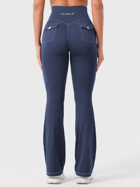 Yeoreo Bernicy CoreFlex™ Faux Denim Flared Leggings