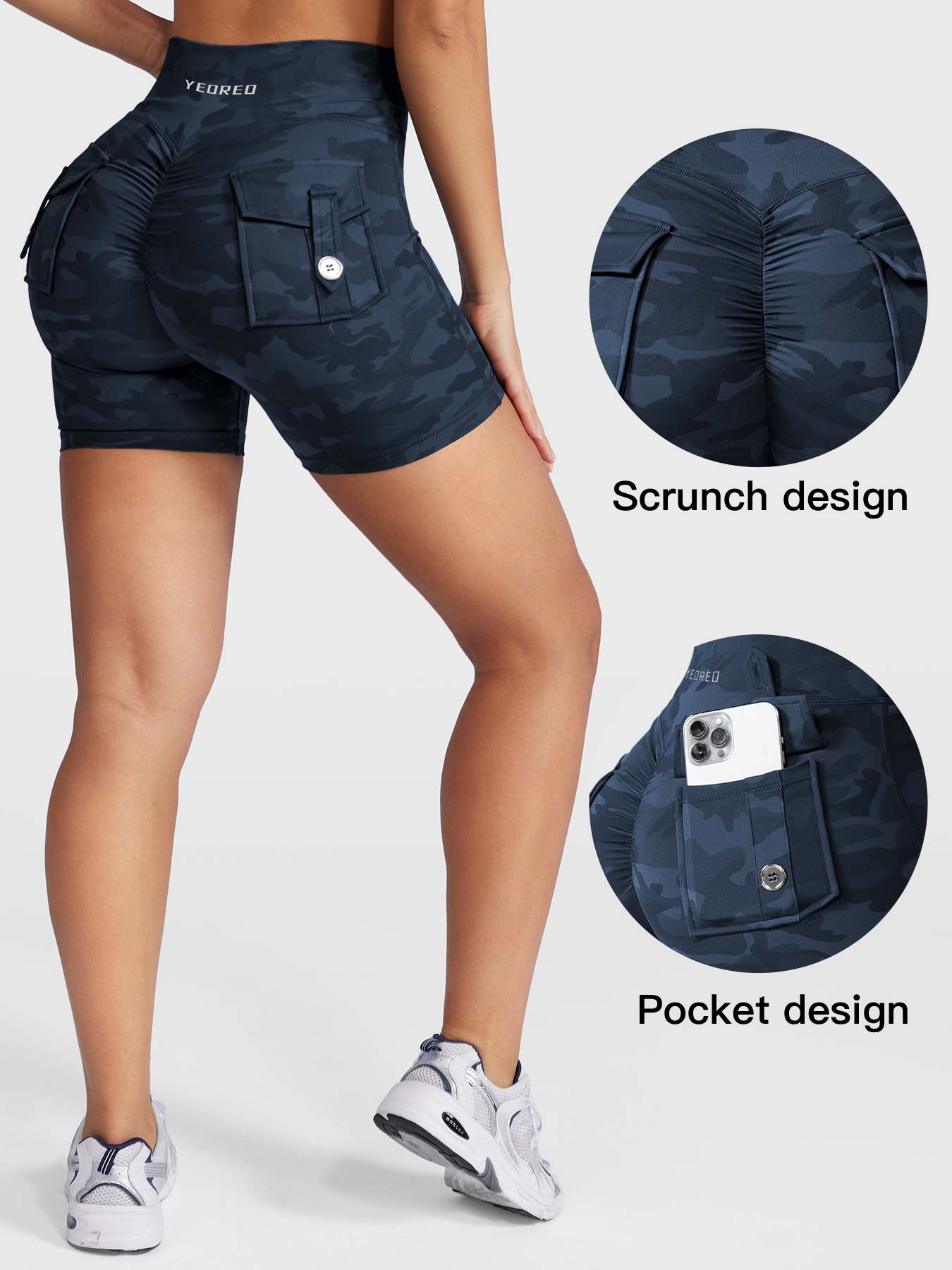 Yeoreo Camouflage CoreFlex™ Shorts